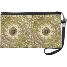 Gold Embossed Cathedral Tile 187 Wristlet