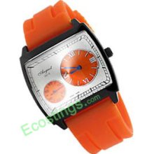 Good Stylish Swiss Quartz Wrist Watches--Orange