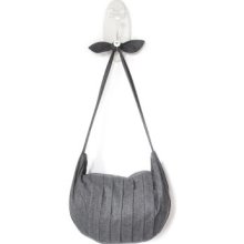 Gray Shoulder Bag with zip