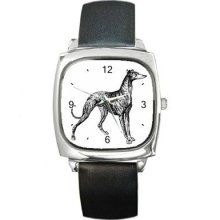 Greyhound Dog Breed Unisex Square Wrist Watch New