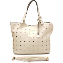 Grommet Studded Handbag