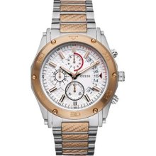 Guess Men's W25091G1 Silver Stainless-Steel Quartz Watch with Silver