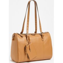 Halogen Leather Satchel Fawn