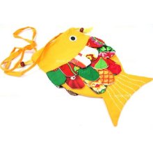 Handmade Fish Shape Patchwork Cosmetic Bag 3698