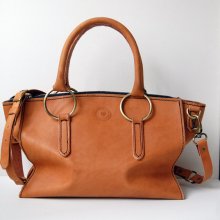 Handmade Tan Leather Satchel No. 8