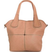 Handmade vegan leather handbag Tote Cream - the Sevi - 20% launch discount