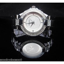 Henley Unisex Circular Chrome Crystal Watch