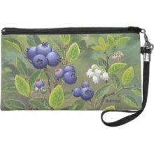 Highbush Blueberry Chuck Ripper Wristlet Purses