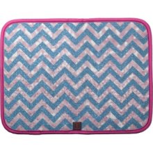 Hipster Girly Pink Blue Chevron Glitter Photo Prin Organizer