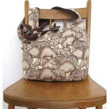 HOBO BAG Elephant Bag Hippie Bag Bohemian Bag Boho Bag Crossbody Hobo Bag Slouch Bag Animal Bag Brown Hobo Bag Vegan Bag