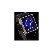 hot fashion 29 led watch blue led digital watches leather wrist led wa