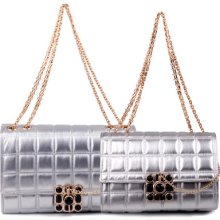 Hotsale Luxury Arrival Embroidered Chain Shoulder Bag Clutch Purse Qzx1028