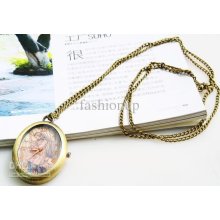 Hottest Retro Pocket Watch Brass Watch Cupid Gifts Pocket Watch Whol