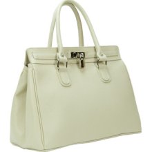 Hs 5097 Ofelia Iv Grainy Leather Ivory Versatile Large Tote