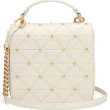 [hyundai Hmall] Bikerstarlet Korea Paz Stud Leather Ivory Square Shoulder Bag