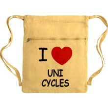 I Heart Unicycles bag