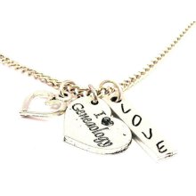 I Love Genealogy Necklace