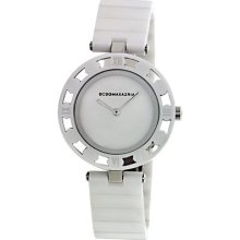 In Box Bcbgmaxazria Women's Bg8251 Florence White Round Dial Watch Ladies