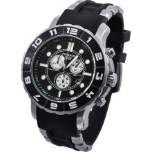 Insignum Activa 3Eye'd Black Sports Day - Date Chronograph Watch