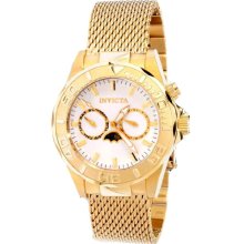 Invicta 2738082 Gold Tone Stainless Steel White Dial Men's Watch