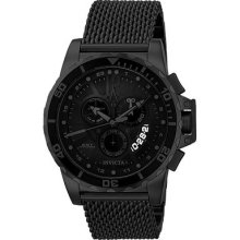 Invicta 6280 Corduba All Blk Qtz Gmt/alm Blk Ss Mesh