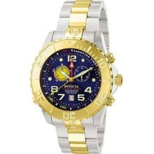 Invicta 6514 Mens Ocean Quest Chronograph Yachting Edition 18kt Gold Plated