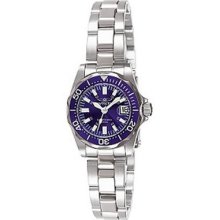 Invicta 7060 Women's Pro Diver Stainless Steel Band Blue Dial Watch