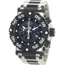 Invicta Black Ss Subaqua Nitro Chronograph Swiss Quartz Mens Wrist Watches 0402