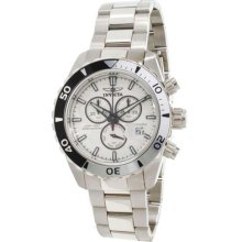 Invicta Men's 12444 Pro Diver Chronograph Stainless Steel Silver Dial Watch