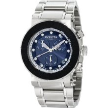 Invicta Men's Reserve Chronograph Stainless Steel Case and Bracelet Blue Tone Dial 1465