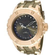 Invicta Men's Subaqua Reserve Gmt Olive Dial Olive Polyurethanewatch