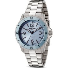 Invicta Stainless Steel Case Blue Dial Stainless Steel Bracelet Ladies' Watch