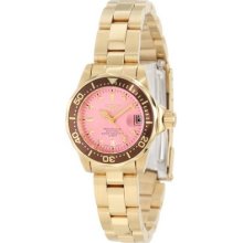 Invicta Women's 12526 Pro-diver Pink Dial Watch. W/ Tag