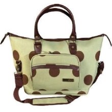 Isabella's Journey Brown Dot Tote Purse Handbag