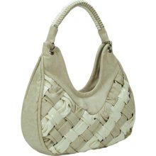 Jacky&celine J 921-1 008 Beige Weaved Hobo/shoulder Bag