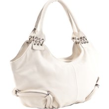 Jacky&celine J 901-2 002 White Hobo Shoulder Bag