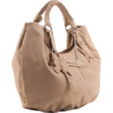 Jacky&celine J 904-3 009 Taupe Oversized Hobo/shoulder Bag