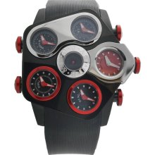 Jacob & Co Grand GR4-27 Black PVD Metallic Black Red Dials Men's Watch