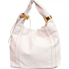 Jessica Double Stitched Hobo White