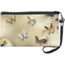 Jeweled Butterflies Wristlet Clutches