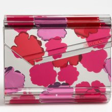 Jimmy Choo 'Candy Floral' Clutch Pink