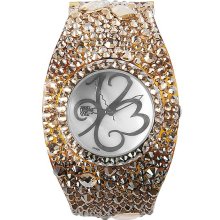 Jimmy Crystal Two-Tone Rhinestone Watch In