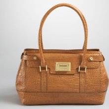 Jones New York Lexington Commuter Leather Satchel