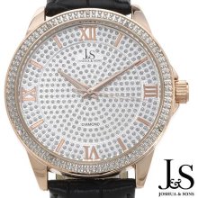 JOSHUA AND SONS JS-19-RG Diamond Men's Watch