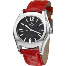 Joy Women's Redondos Red Leather Strap