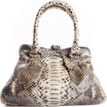 Jranter Lovely Python Skin Handbag,authentic Snake Leather Evening Bag