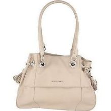 Judith Ripka Nappa Leather Shoulder Satchel In Sand