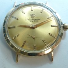 Jules Jurgensen Vintage 14k Yellow Gold Mens Mechanical Watch