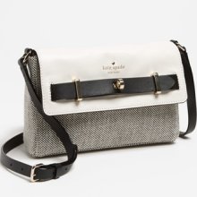 kate spade new york 'bourbon street - fabric carmine' shoulder bag Black/ Cumulus