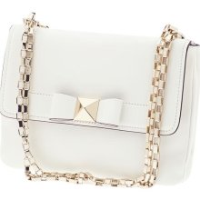 kate spade new york 'bow terrace - justine' leather crossbody bag Fresh White